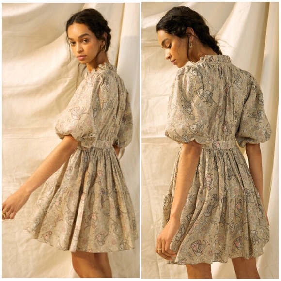 NWT ANTHROPOLOGIE LET ME BE CELESTE MINI DRESS - Picture 6 of 13